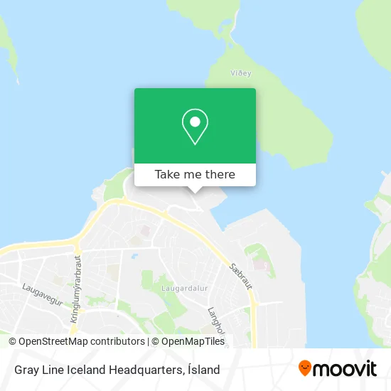Gray Line Iceland Headquarters map