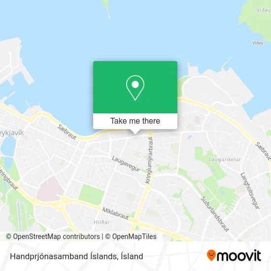 Handprjónasamband Íslands map