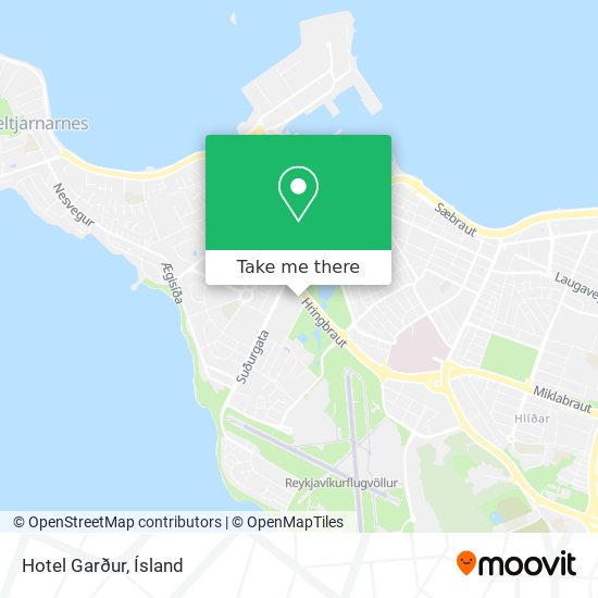 Mapa Hotel Garður