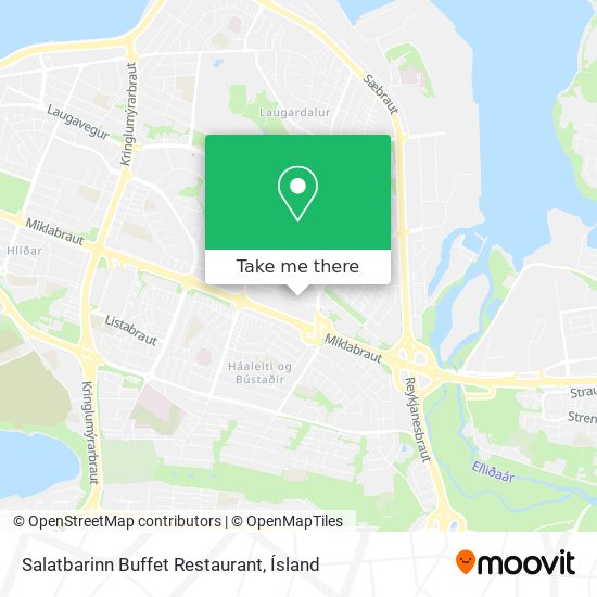 Mapa Salatbarinn Buffet Restaurant