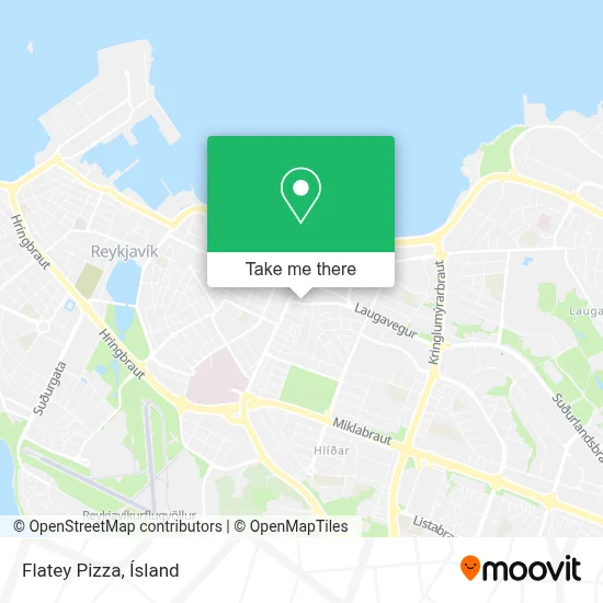 Flatey Pizza map