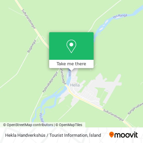 Hekla Handverkshús / Tourist Information map