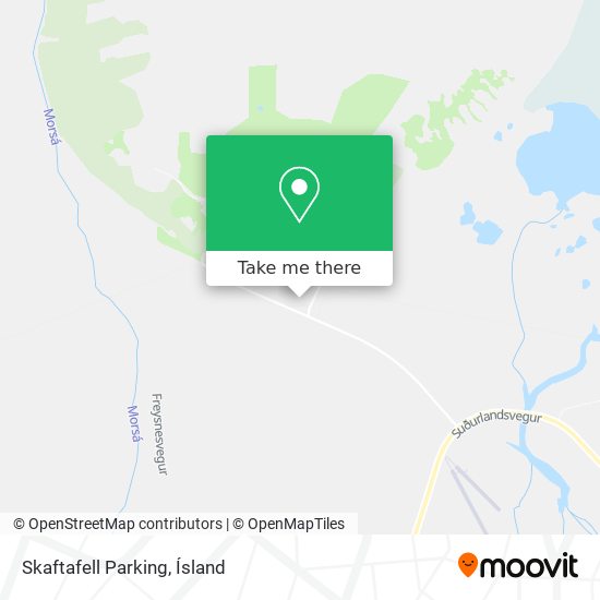Mapa Skaftafell Parking