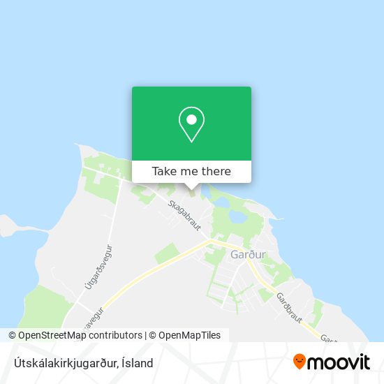 Útskálakirkjugarður map