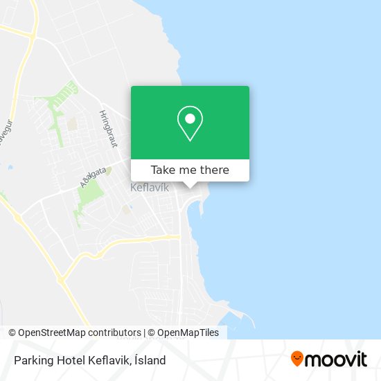 Parking Hotel Keflavik map