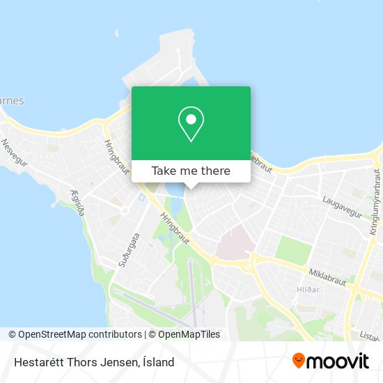 Hestarétt Thors Jensen map