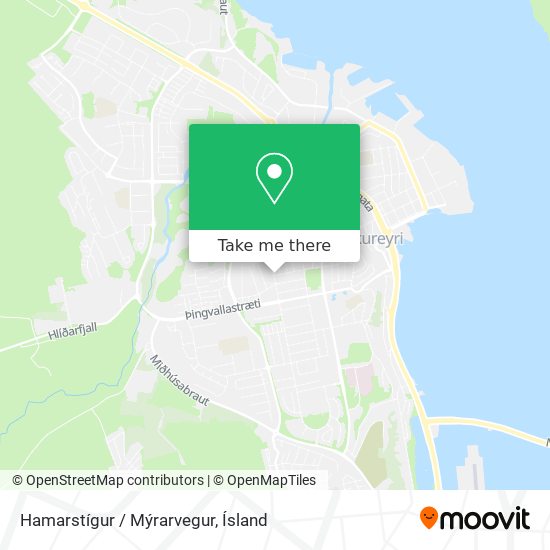 Mapa Hamarstígur / Mýrarvegur