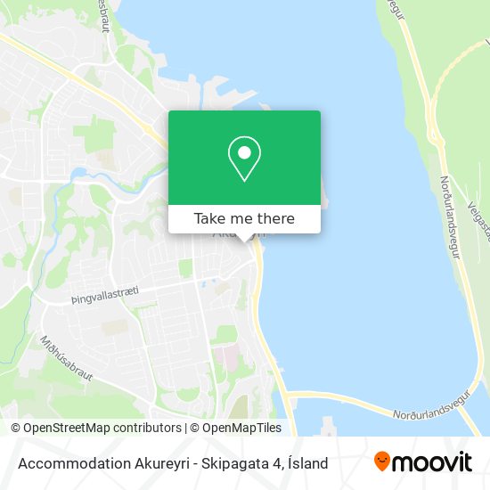 Accommodation Akureyri - Skipagata 4 map