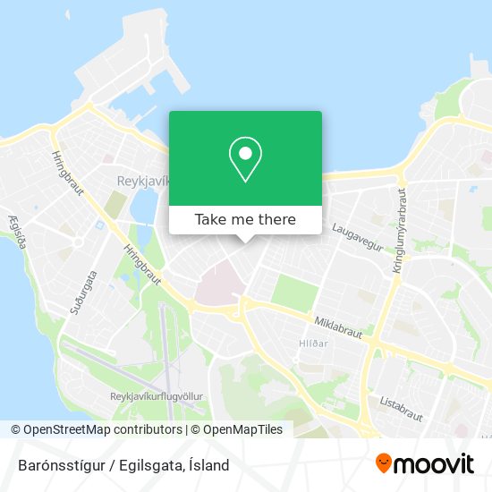 Barónsstígur / Egilsgata map