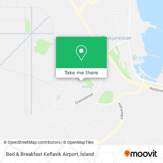 Mapa Bed & Breakfast Keflavik Airport
