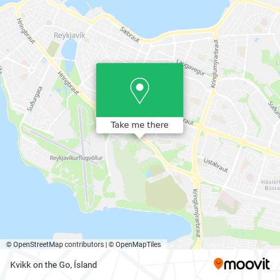 Kvikk on the Go map