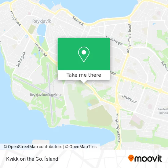 Kvikk on the Go map