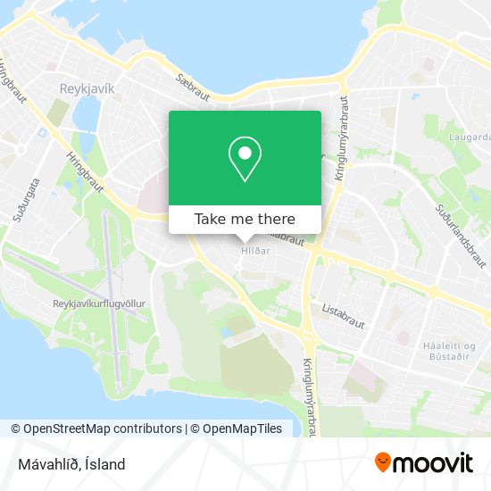 Mávahlíð map