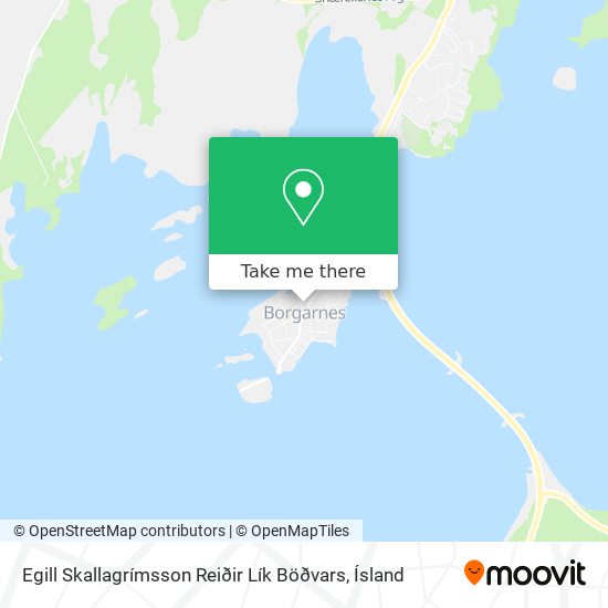 Mapa Egill Skallagrímsson Reiðir Lík Böðvars