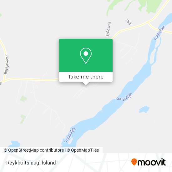 Mapa Reykholtslaug