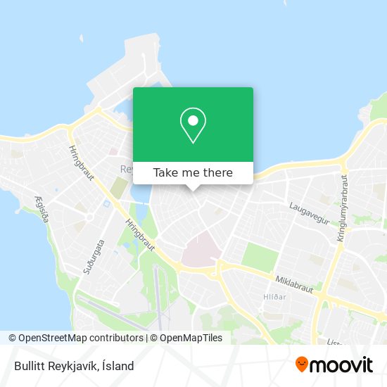 Mapa Bullitt Reykjavík