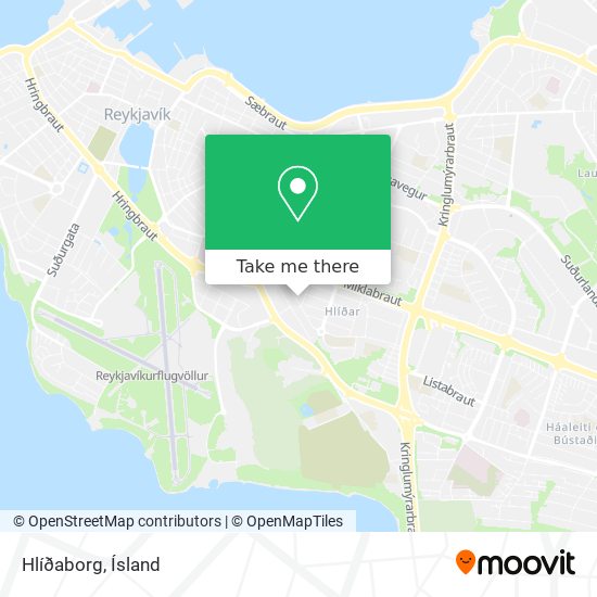 Hlíðaborg map