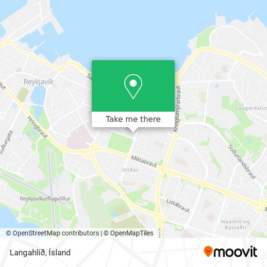 Langahlíð map