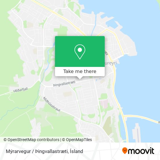 Mapa Mýrarvegur / Þingvallastræti