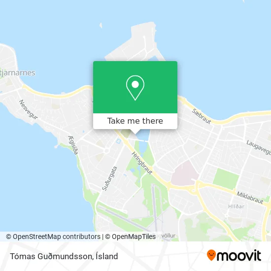 Tómas Guðmundsson map