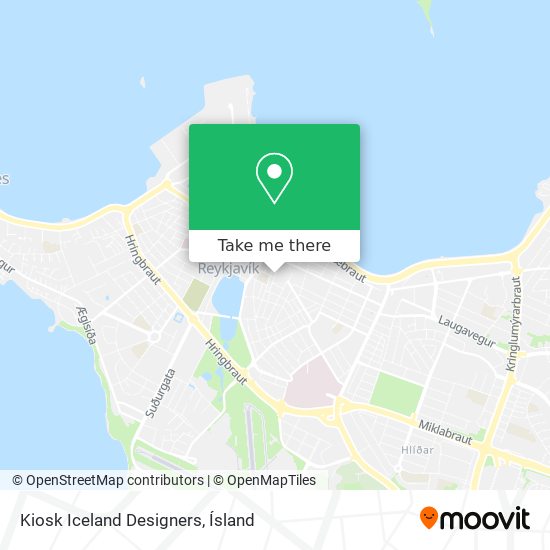 Kiosk Iceland Designers map