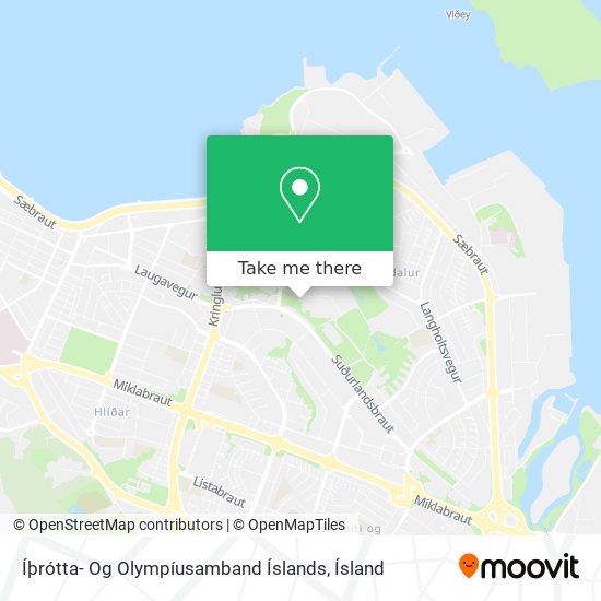 Íþrótta- Og Olympíusamband Íslands map