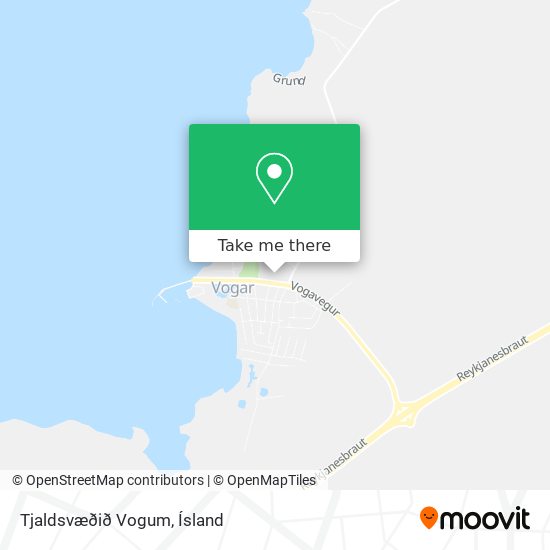 Tjaldsvæðið Vogum map