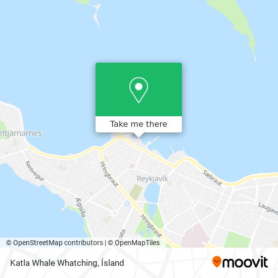 Mapa Katla Whale Whatching