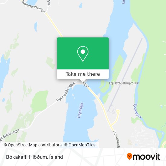 Mapa Bókakaffi Hlöðum