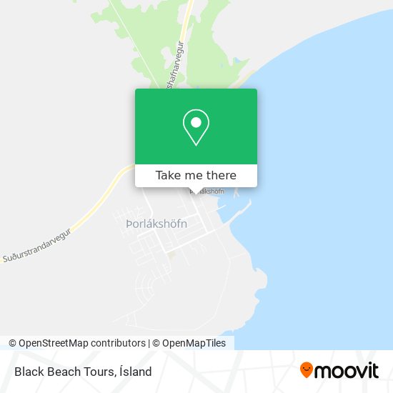 Mapa Black Beach Tours