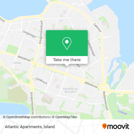 Mapa Atlantic Apartments