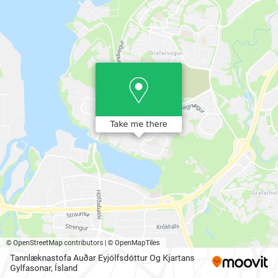 Mapa Tannlæknastofa Auðar Eyjólfsdóttur Og Kjartans Gylfasonar