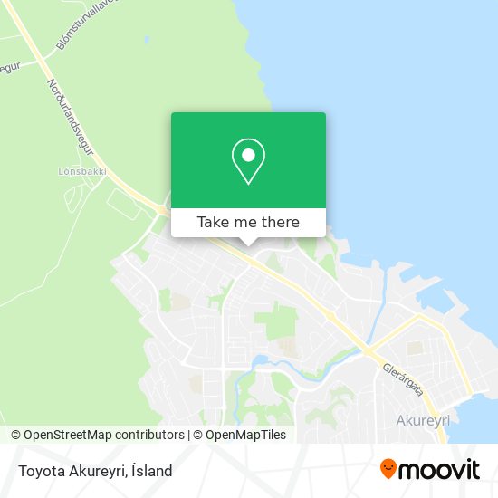 Toyota Akureyri map