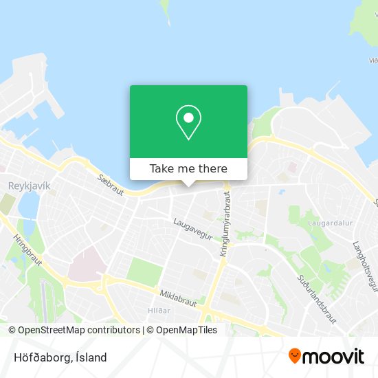 Höfðaborg map