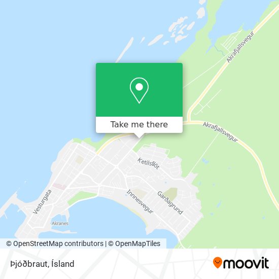 Þjóðbraut map