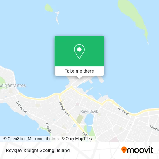 Reykjavik Sight Seeing map