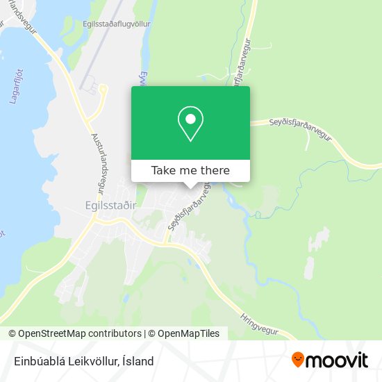 Mapa Einbúablá Leikvöllur