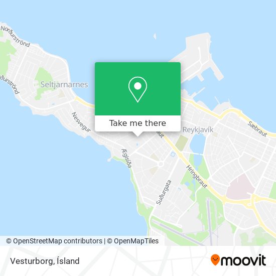 Vesturborg map