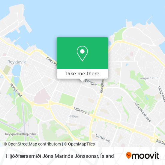 Hljóðfærasmiði Jóns Marinós Jónssonar map
