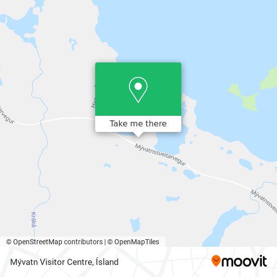 Mývatn Visitor Centre map