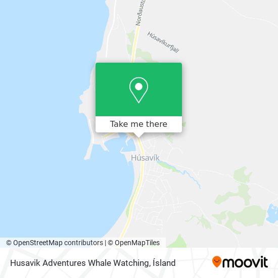 Mapa Husavik Adventures Whale Watching