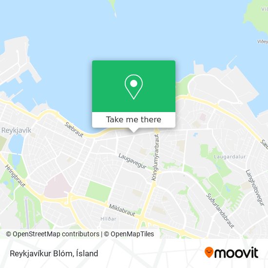 Reykjavíkur Blóm map