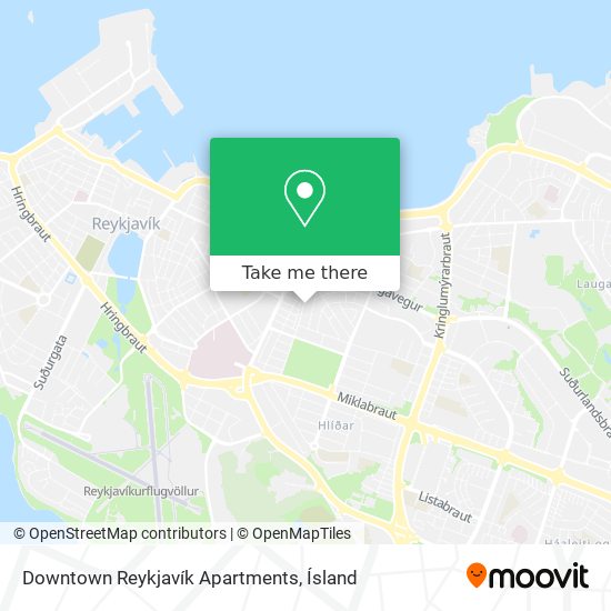 Downtown Reykjavík Apartments map