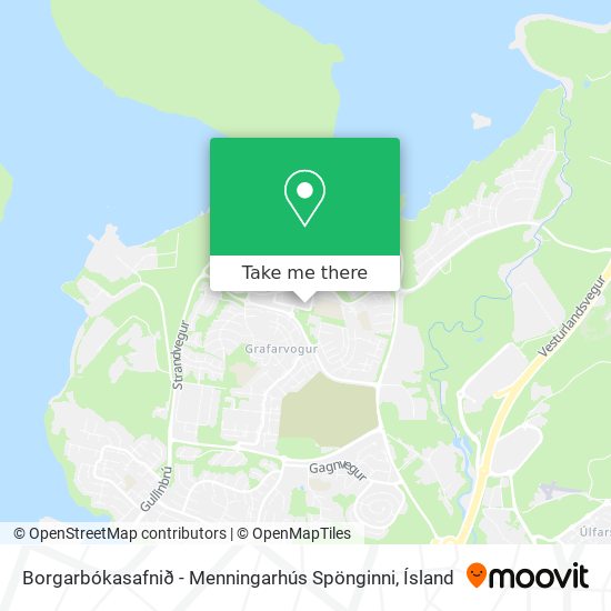 Mapa Borgarbókasafnið - Menningarhús Spönginni