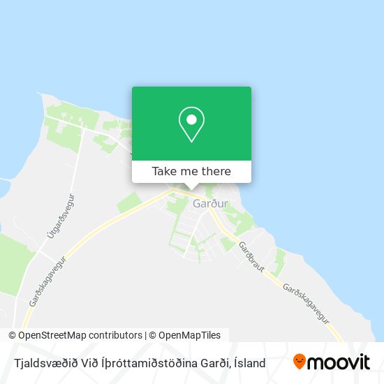 Mapa Tjaldsvæðið Við Íþróttamiðstöðina Garði