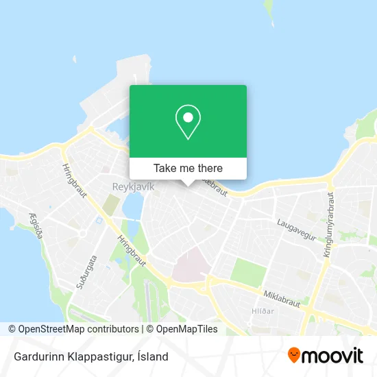 Gardurinn Klappastigur map