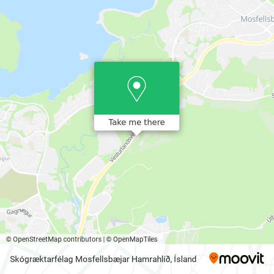 Skógræktarfélag Mosfellsbæjar Hamrahlíð map