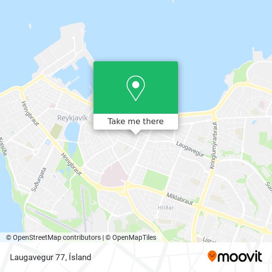 Laugavegur 77 map