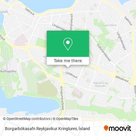 Borgarbókasafn Reykjavíkur Kringlunni map
