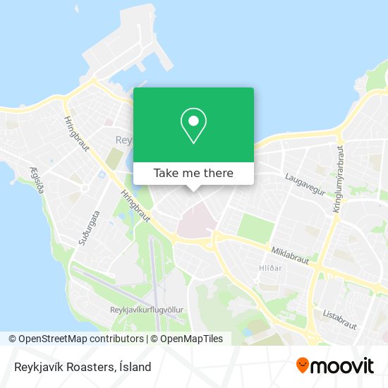 Reykjavík Roasters map